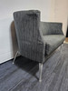 Kinnarps Arriba  Grey Striped Sofa (A28-46F-780)