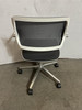 Steelcase White And Light Grey Chrome Office Chairs (6D3-CAD-28F)