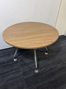Konig + Neurath Walnut And Silver Round Table (B85-9B4-E95)