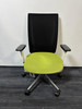 Pledge White And Green Operator chair (911-9A2-A89)