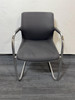 New Vitra Black And Chrome Stackable Chairs (876-EC7-132)