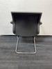 New Vitra Black And Chrome Stackable Chairs (876-EC7-132)