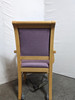 Light Purple Fabric and Wood Chair on Castor Wheels (916-0D1-3A7)