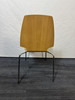 Ikea Beech And Chrome Stackable Chair (572-1D0-F86)
