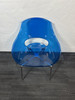 Frovi Dark Blue And Silver Stackable Chairs (BB9-42B-F4B)