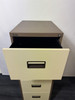 Silverline Cream And Brown Filling Cabinet (9B8-9BF-0DB)