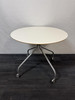 Orangebox White And Silver Round Table (523-BF4-3AE)