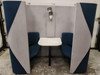 Senator Blue And Grey Booth (F3C-7E4-70D)