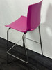 Purple And Chrome Stool (24D-A40-4D3)