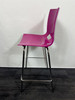 Purple And Chrome Stool (24D-A40-4D3)