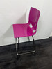 Purple And Chrome Stool (24D-A40-4D3)