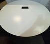 Large White And Black Round Table (E75-F4D-2D6)
