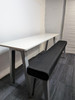 Steelcase B- Free White Bar Table & 2 Benches (A4D-54A-2FF)