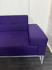 Dark Purple And Silver Sofa  (0C6-8CA-B81)