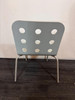 Ikea Blue And Grey Stackable Chairs (F32-1FB-F07)
