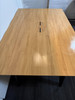 Oak And Black Meeting Table (259-597-5DB)