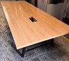Beech And Black Large Meeting Table 320x120 (014-F31-9B9)