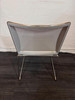 Light Grey And Silver Stackable Chairs (E65-D0C-B55)