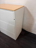 Beech And White 3 Draw Filling Cabinet (E55-015-07D)