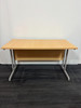 Beech And Grey Desk (B64-6C0-9EF)