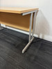Beech And Grey Desk (B64-6C0-9EF)