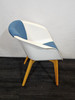 Sedus White And Blue Armchair (304-E27-84A)