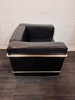 Replica Le Corbusier Black Leather Arm Chair (846-0C1-477)