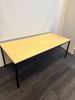 Beech And Black Desk 180x80 (814-E8D-0AA)