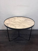 Black And Marble Round Coffee Table (821-3C1-7DE)