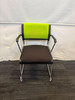 Light Green And Black Stackable Chair (7A5-EC6-C9D)