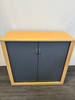 Cherry Oak And Dark Grey Tambour Unit (500-1DB-25F)