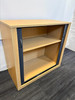 Cherry Oak And Dark Grey Tambour Unit (500-1DB-25F)