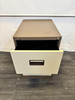 Silverline Brown And Cream 2 Draw Filling Cabinet (5BE-014-C1C)
