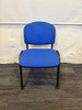 Dark Blue And Black Stackable Chair (65D-FE4-D70)