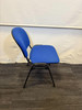 Dark Blue And Black Stackable Chair (65D-FE4-D70)