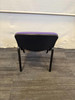 Gresham Light Purple And Black Stackable Chairs (321-785-497)