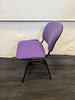 Gresham Light Purple And Black Stackable Chairs (321-785-497)
