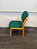 Dark green And Cherry Oak Stackable Chairs (V30A-A96-A67)