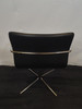 Black And Silver Leather Chair (80F-D1A-E4C)