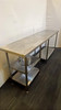 industrial kitchen counter  table with an undercounter sink (E39-AA0-8F8)