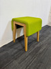 Light Green And Oak Stool (413-AA8-E12)