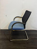 Okamura Light Blue And Black Stackable Chairs (629-752-2DD)