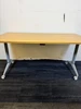 Oak And Light Grey Flip Top Table (BBC-E1A-304)