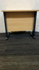 Beech And Dark Grey Single Desk 80x60 (689-9C3-018)