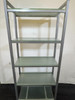 Glass And Metal 5 Tier Shelving Unit (741-5C9-268)