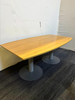 Kinnarps Oak And Dark Grey Meeting Table (9D7-352-561)