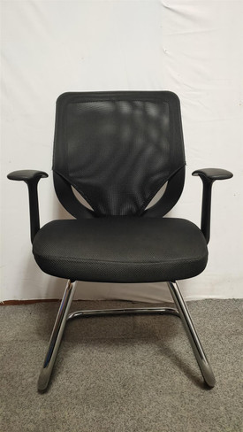 Black Mesh Back Chair w/ Plastic Arms (013-96F-8E8)