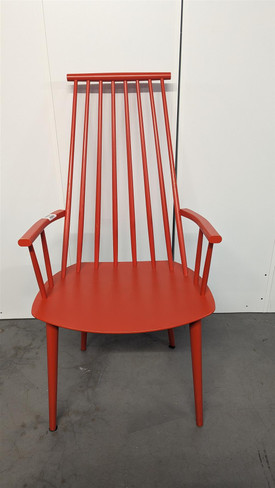 HAY Orange Wooden Highback Chair (LPOR-2961-20240405094315)