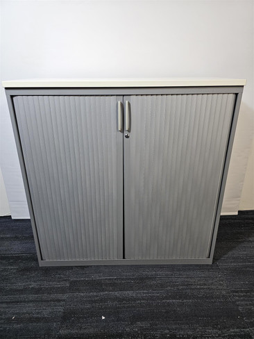 Large Light Grey And White Cabinet (191-11A-B76)