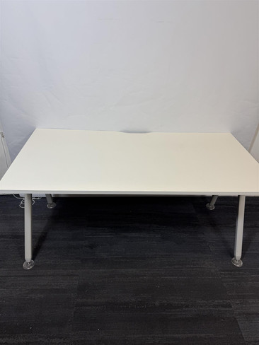 White Straight Desk 160X80  (F98-D7A-DE8)